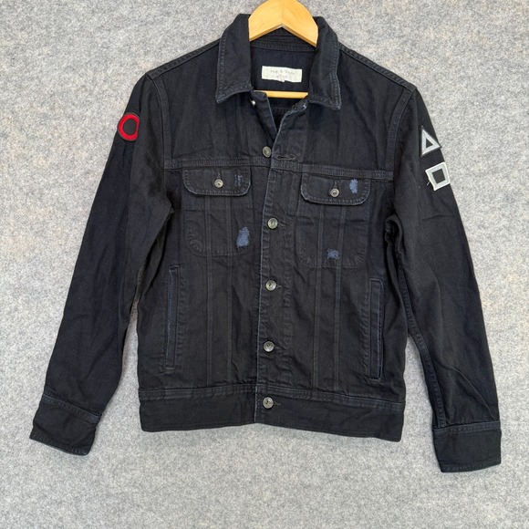 rag & bone Other - Rag & Bone x Playstation Trucker Jacket Adult XS Black Denim Embroidered Rare